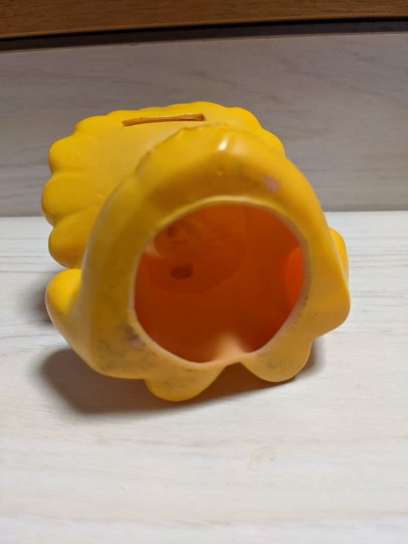 こっちの方が激レア！！ひょっこりひょうたん島ライオン(黄色)貯金箱当時品十八銀行