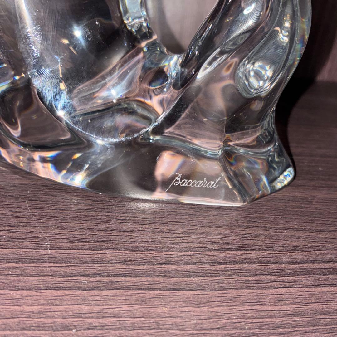 バカラ ペンギン　マザー＆ベイビー フィギュリン　置物　希少作品