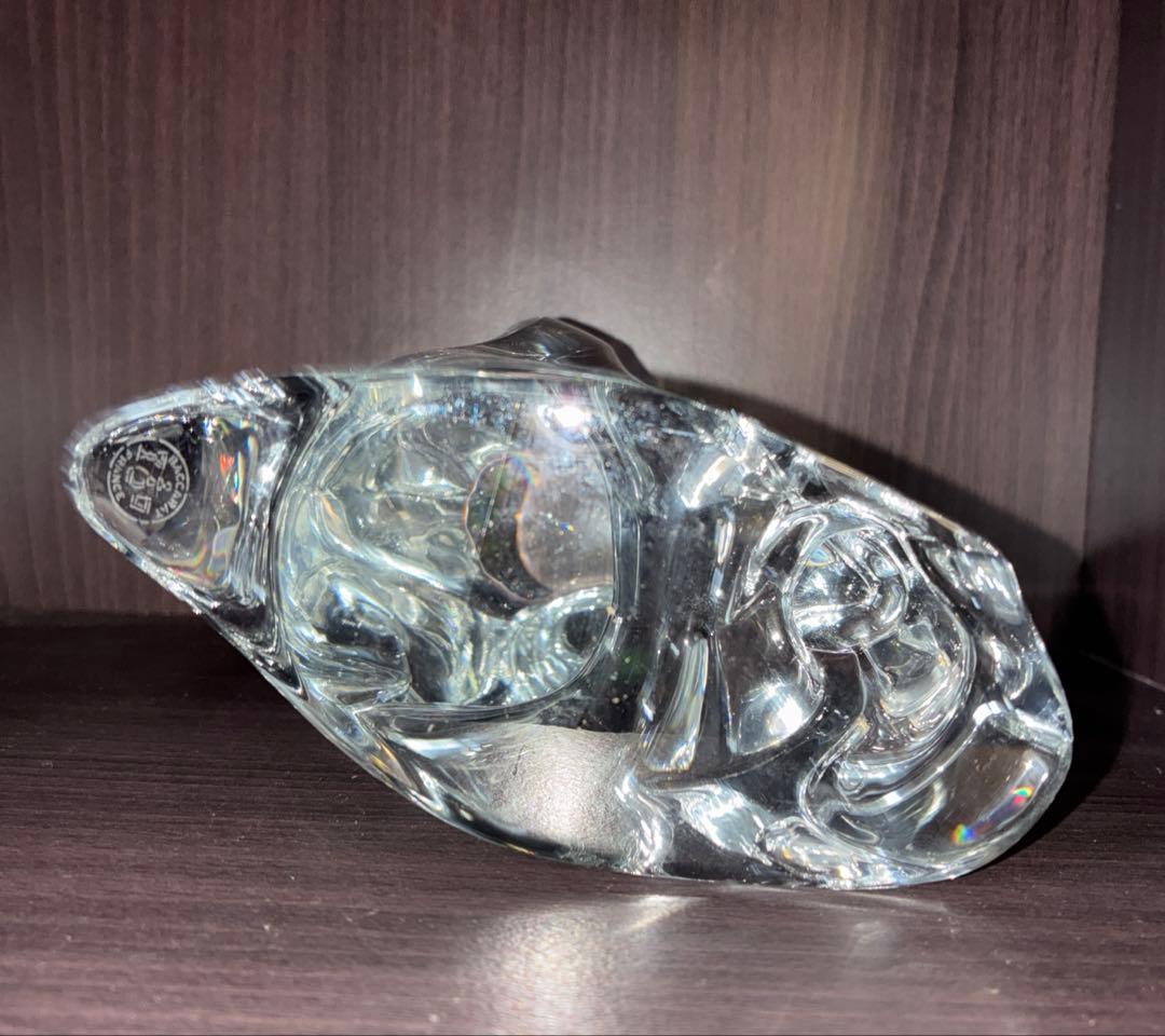 バカラ ペンギン　マザー＆ベイビー フィギュリン　置物　希少作品