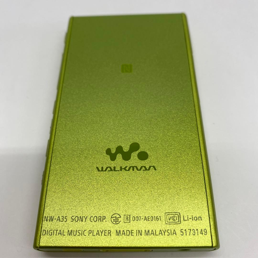 52⬜︎SONY WALKMAN NW-A35ライムイエローMT0307-3