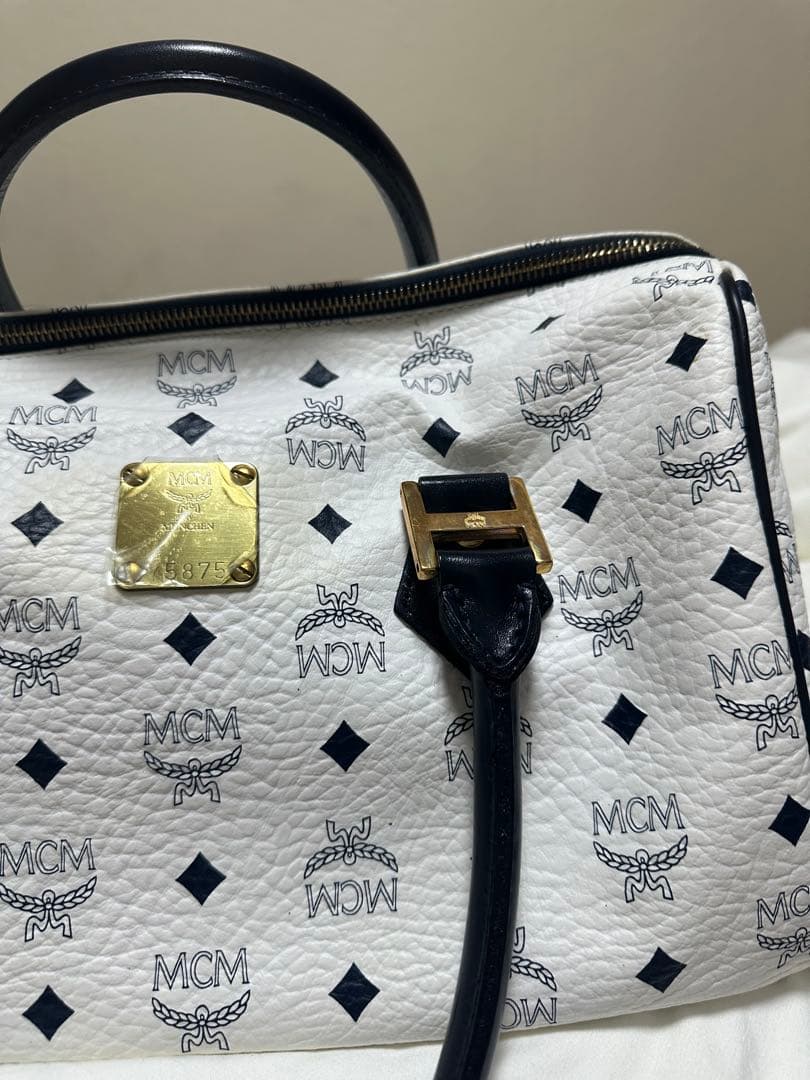 MCM ロゴプリント ハンドバッグ