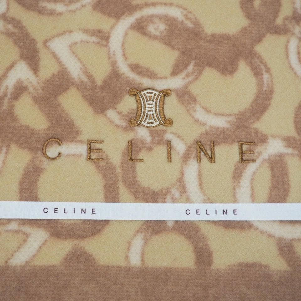 CELINE セリーヌ カシミヤ入りウール毛布 140cm x 200cm
