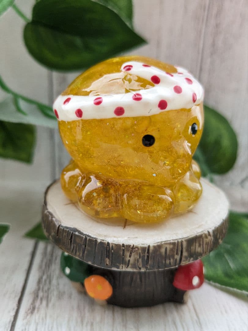 【めぐりん】まっきっきのたこちゃん形オルゴナイト☆他２点