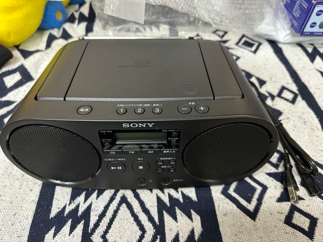 ソニー AUX CDラジオ ZS-S40 : FM/AM/ワイドFM対応