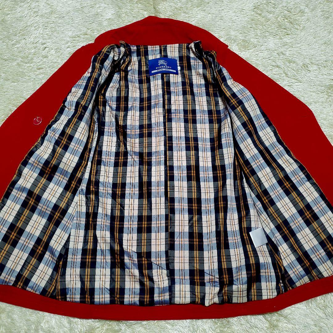 美品✨バーバリーブルーレーベル　ピーコート　銀ボタン　ノバチェック　Sam様