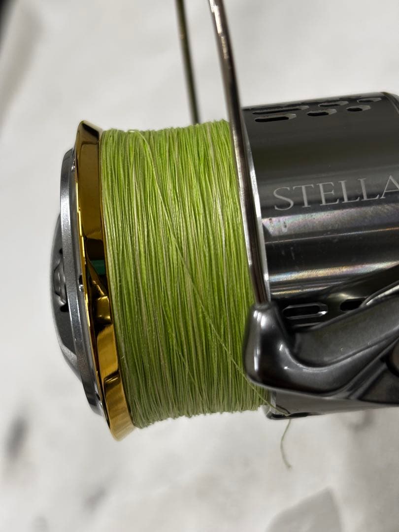 【極美品】シマノ 18ステラ 4000XG 夢屋ハンドルノブ・リールスタンド付