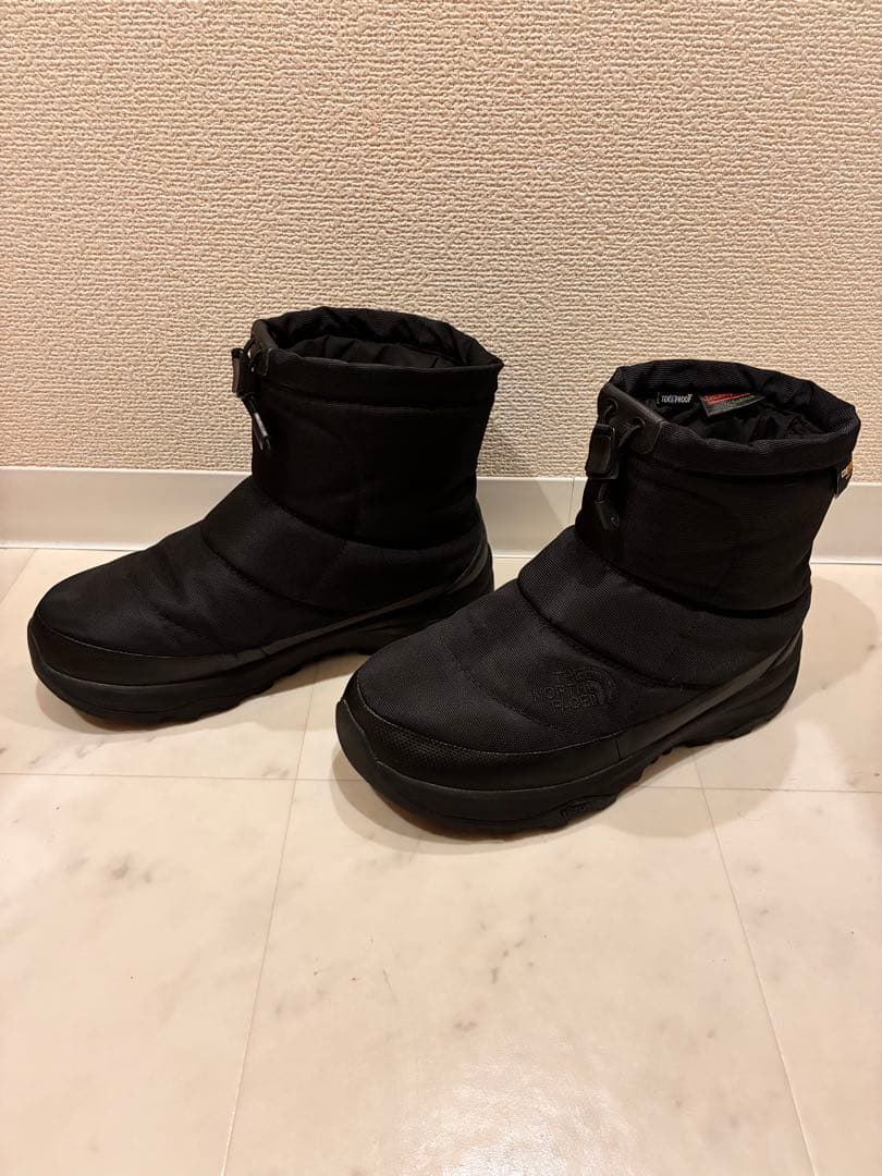 【美品】ノースフェイス24cm スノーブーツ　ブラック　黒