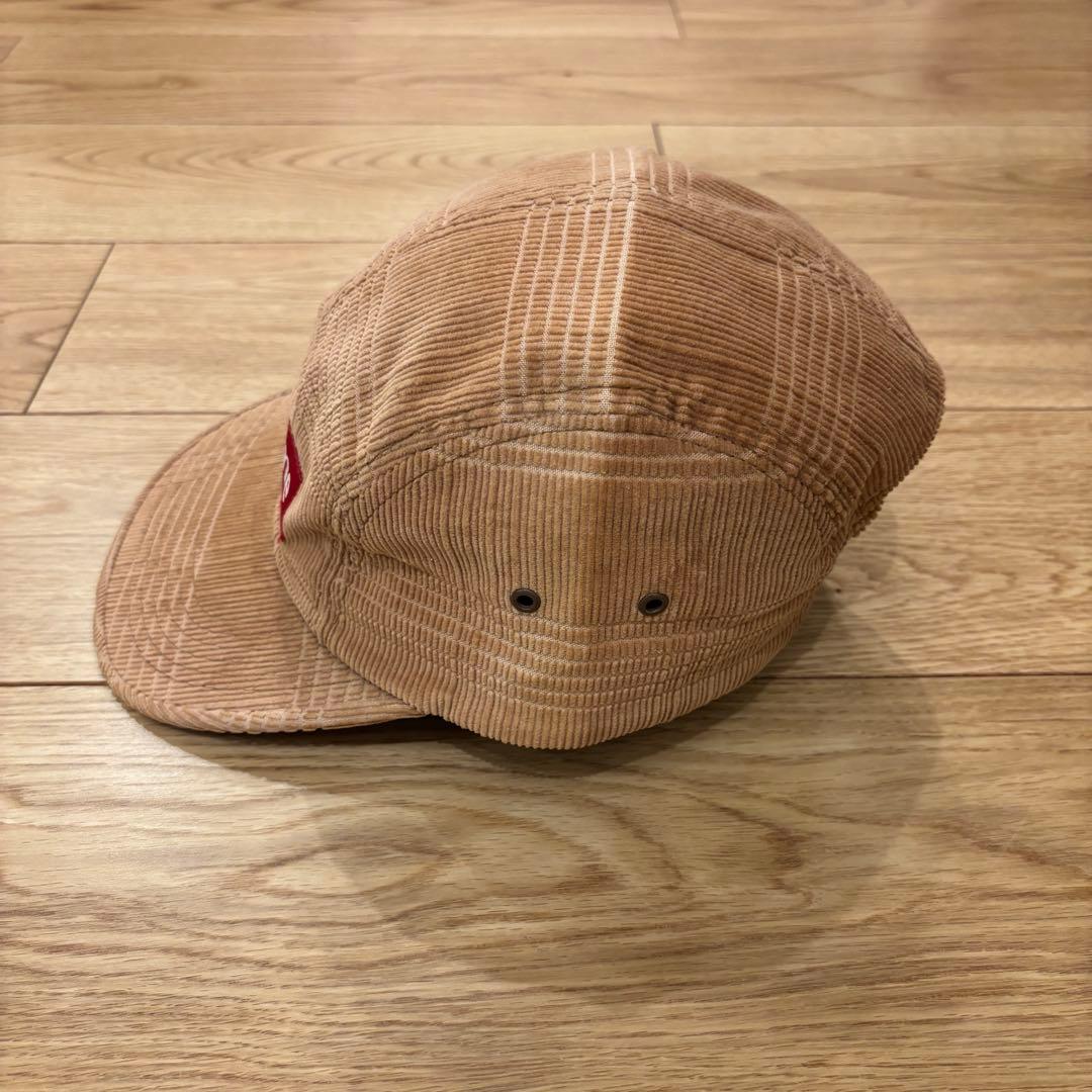 Supreme Cord Plaid Camp Cap ブラウン 08aw