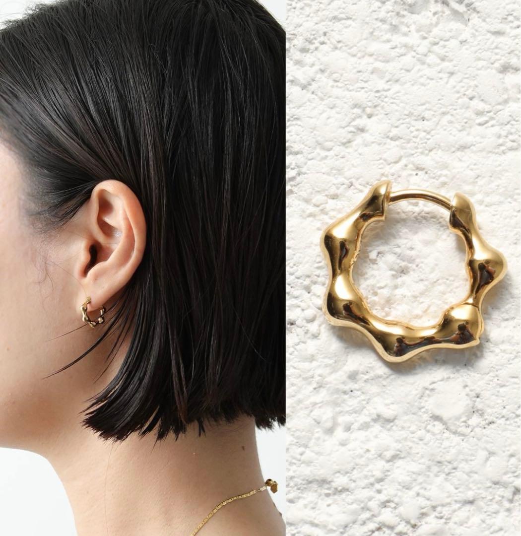 MARIA BLACK フープピアス ミラハギー9 (片耳用×2セット)