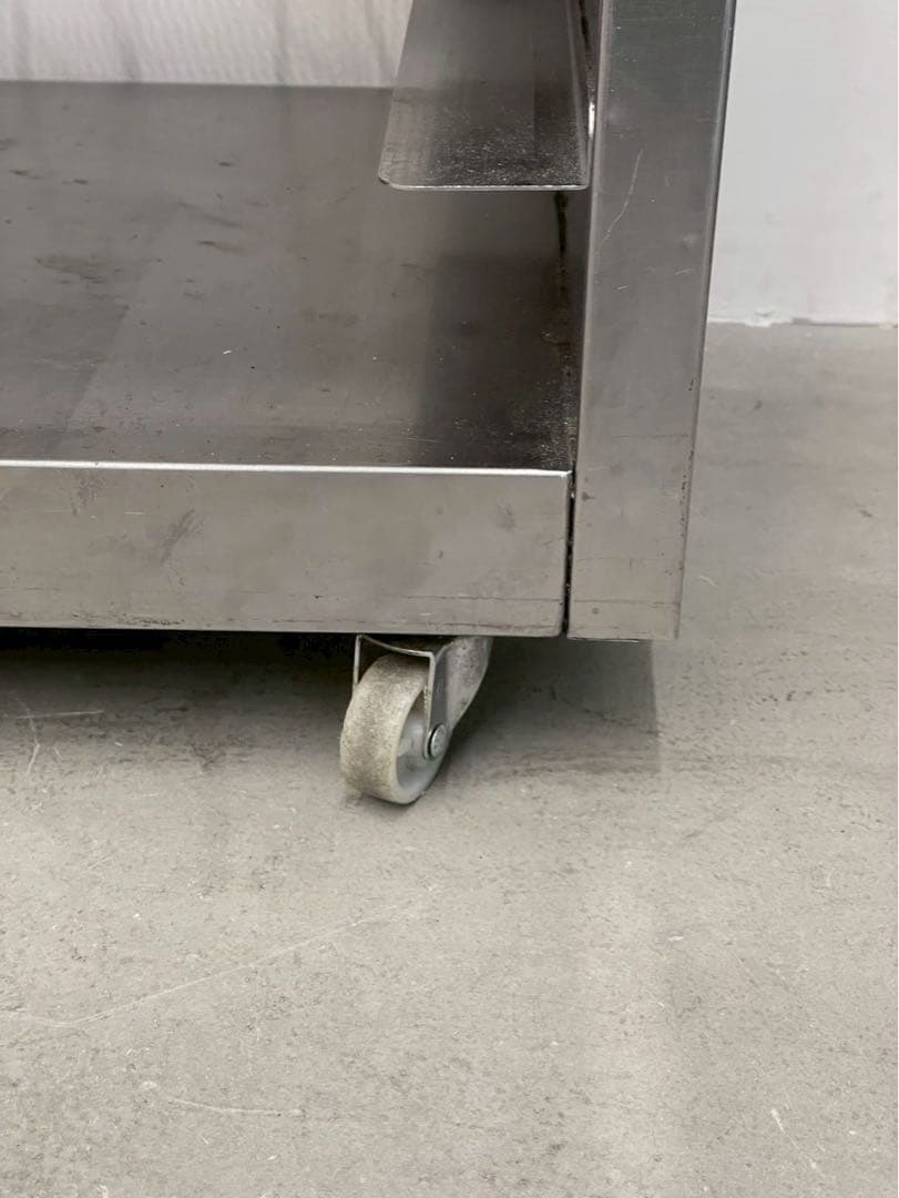 ステンレス トレイラック 網棚5段 ワゴン 什器 インダストリアル 収納