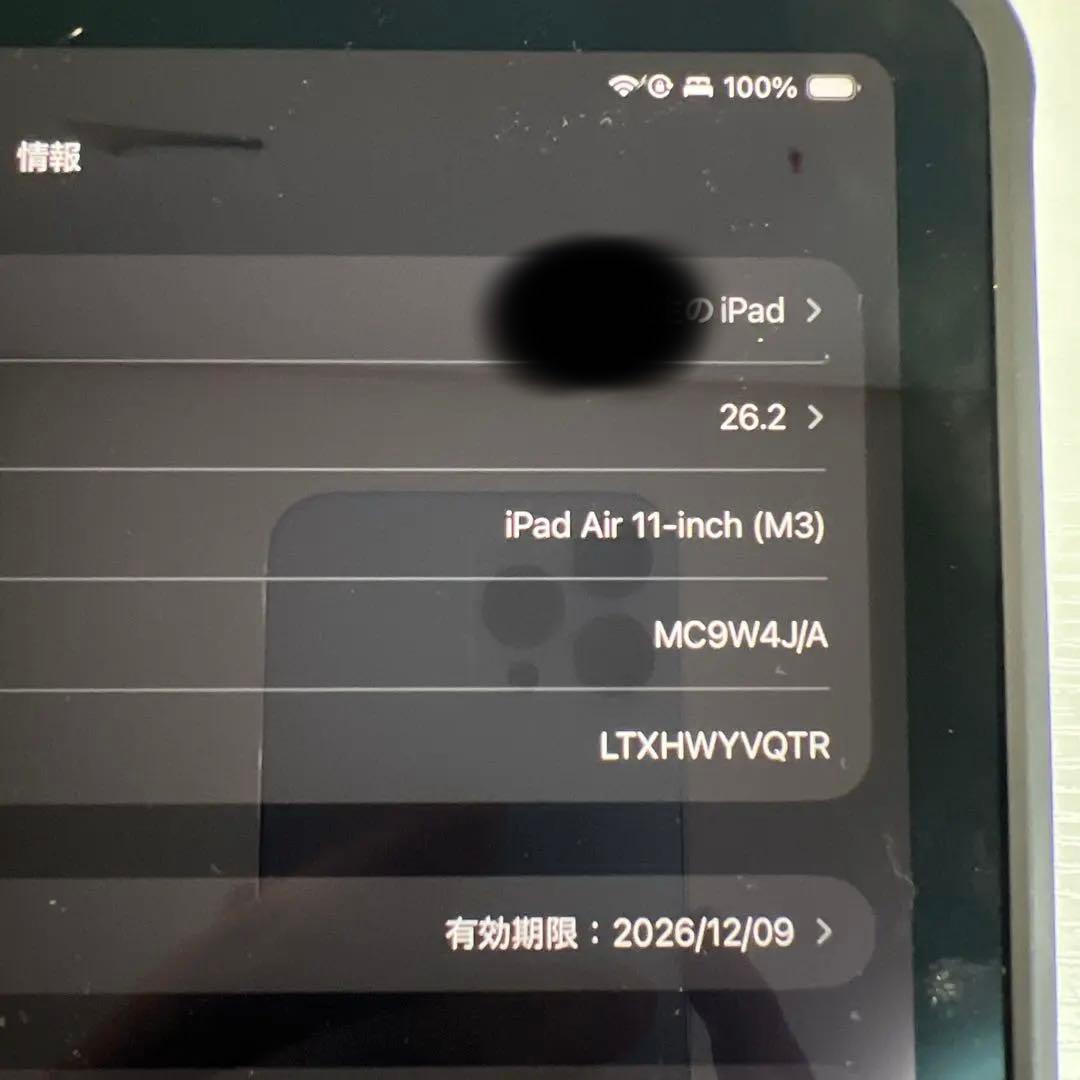 iPad Air 11インチ m3 wifiモデル スペースグレイ + 付属品
