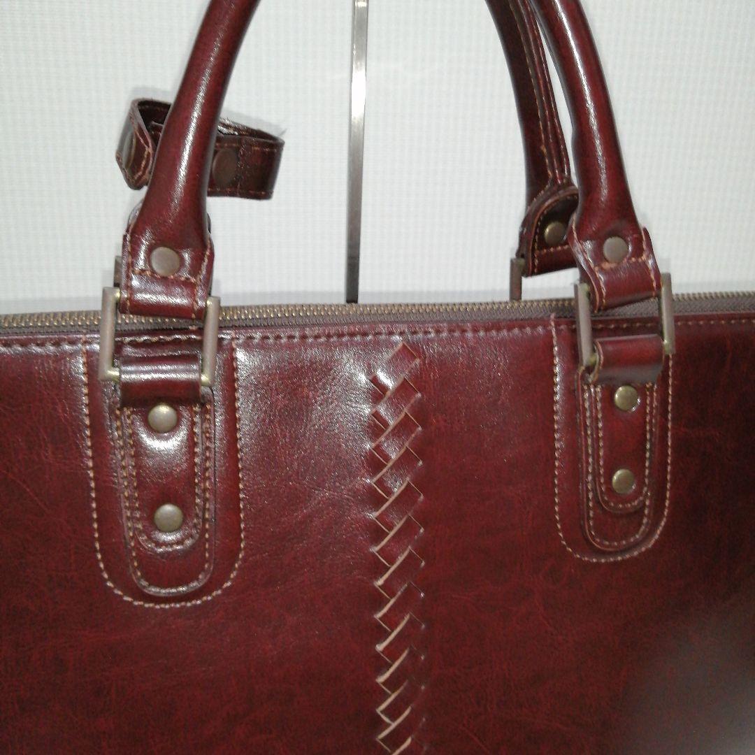 youta ヨータ 2way ビジネスバッグ レザー ボルドー