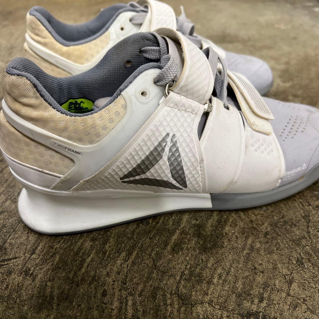 Reebok Lifter ホワイト ウェイトトレーニングシューズ　25cm