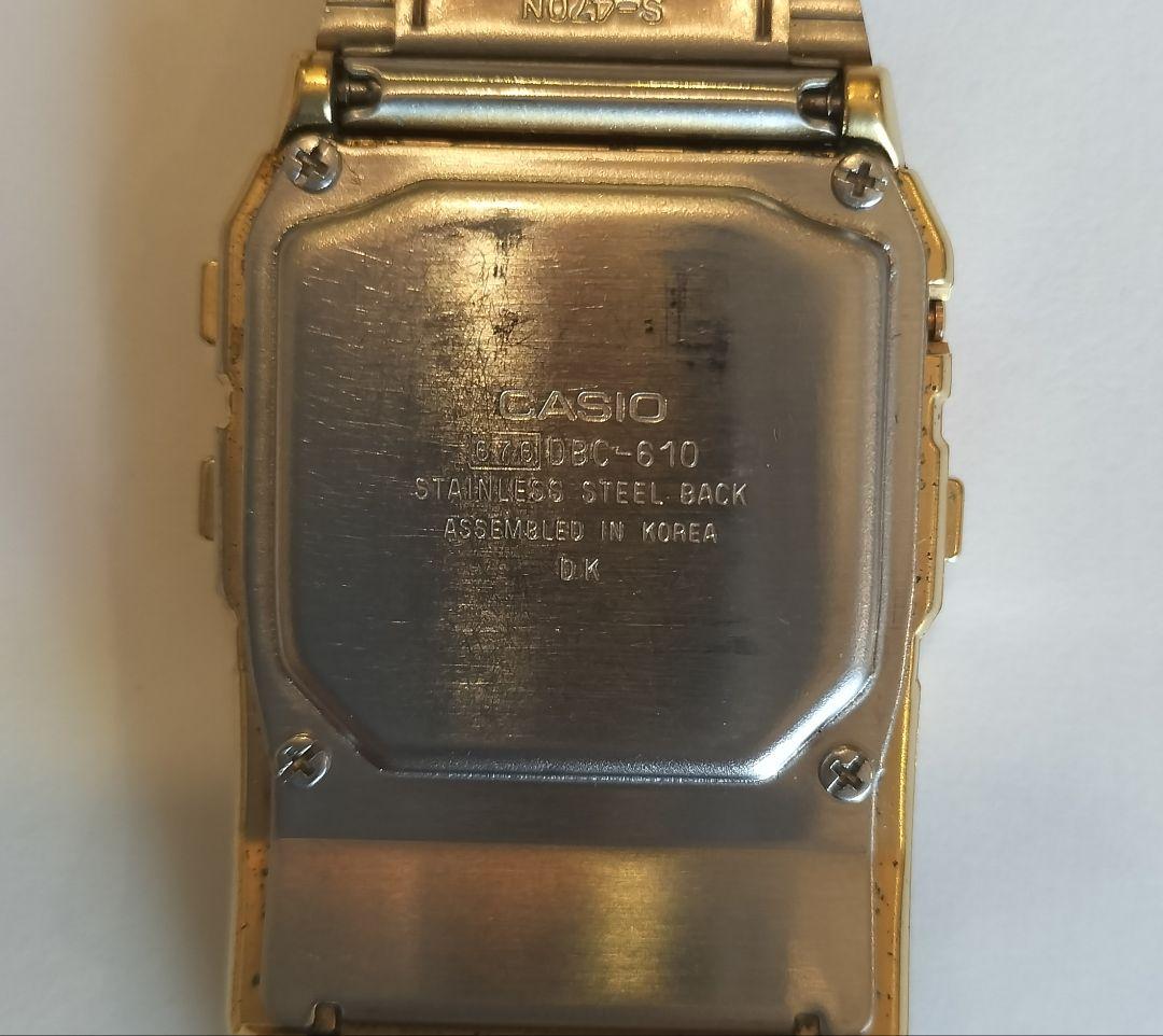 希少!!!CASIO DBC610ゴールド デジタル腕時計