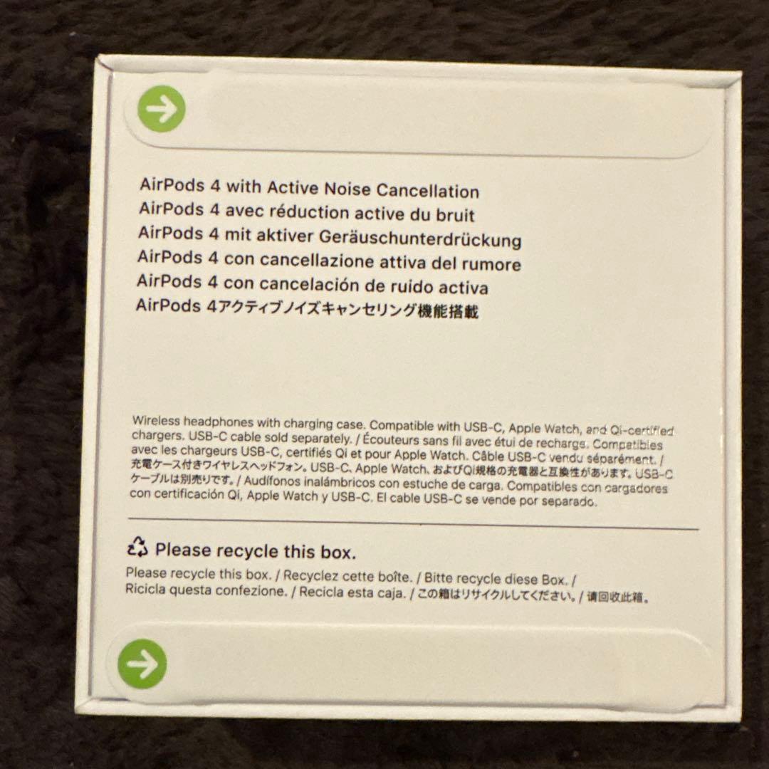 AirPods 4 本体 アクティブノイズキャンセリング未開封