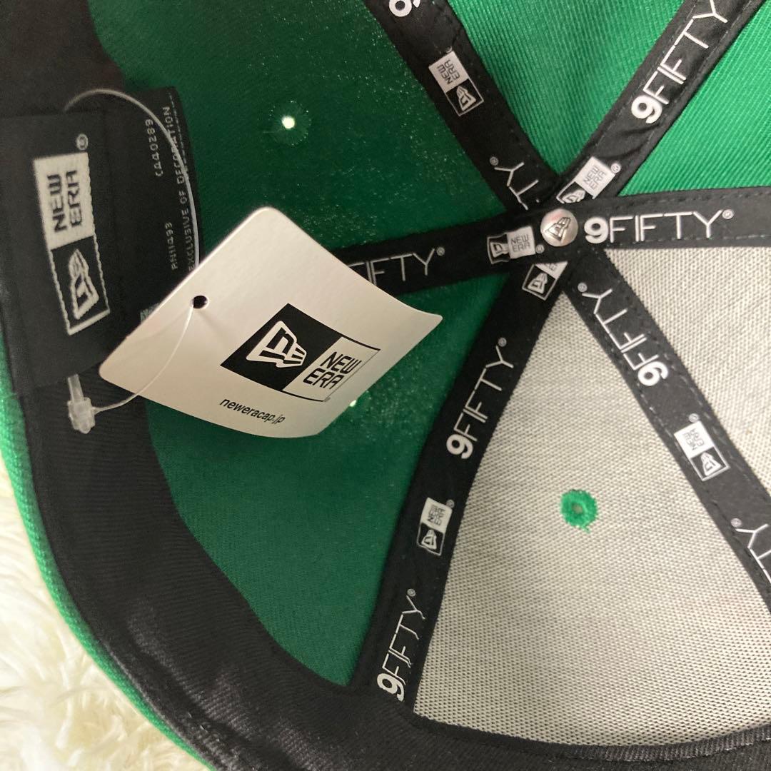 希少9FIFTY スナップバックキャップ グリーン/オレンジ