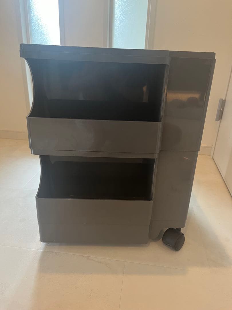 B-LINE ボビーワゴン　キャスター付きグレー収納ボックス