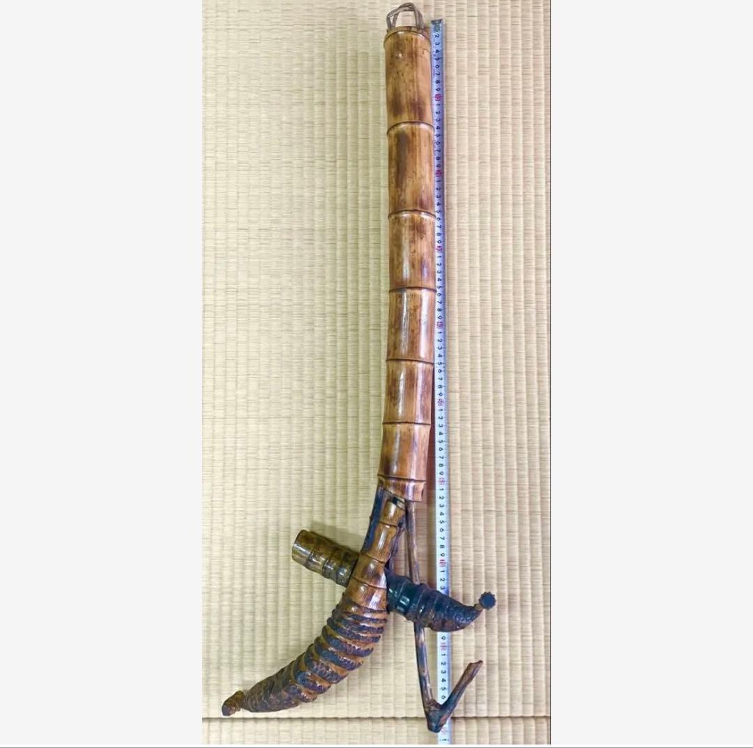 D*P様 囲炉裏自在鉤　竹製　古民具