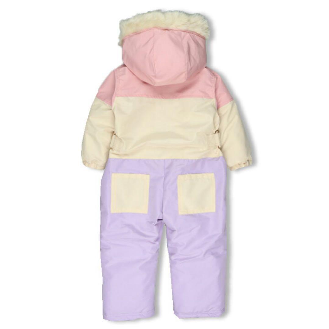 【新品タグ付き】moujonjon スノーウェア ジャンプスーツ ピンク 100