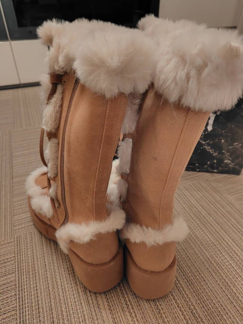 デモニア 厚底ロングブーツ NMIXX ソリュン着用 US9(25cm) 韓国