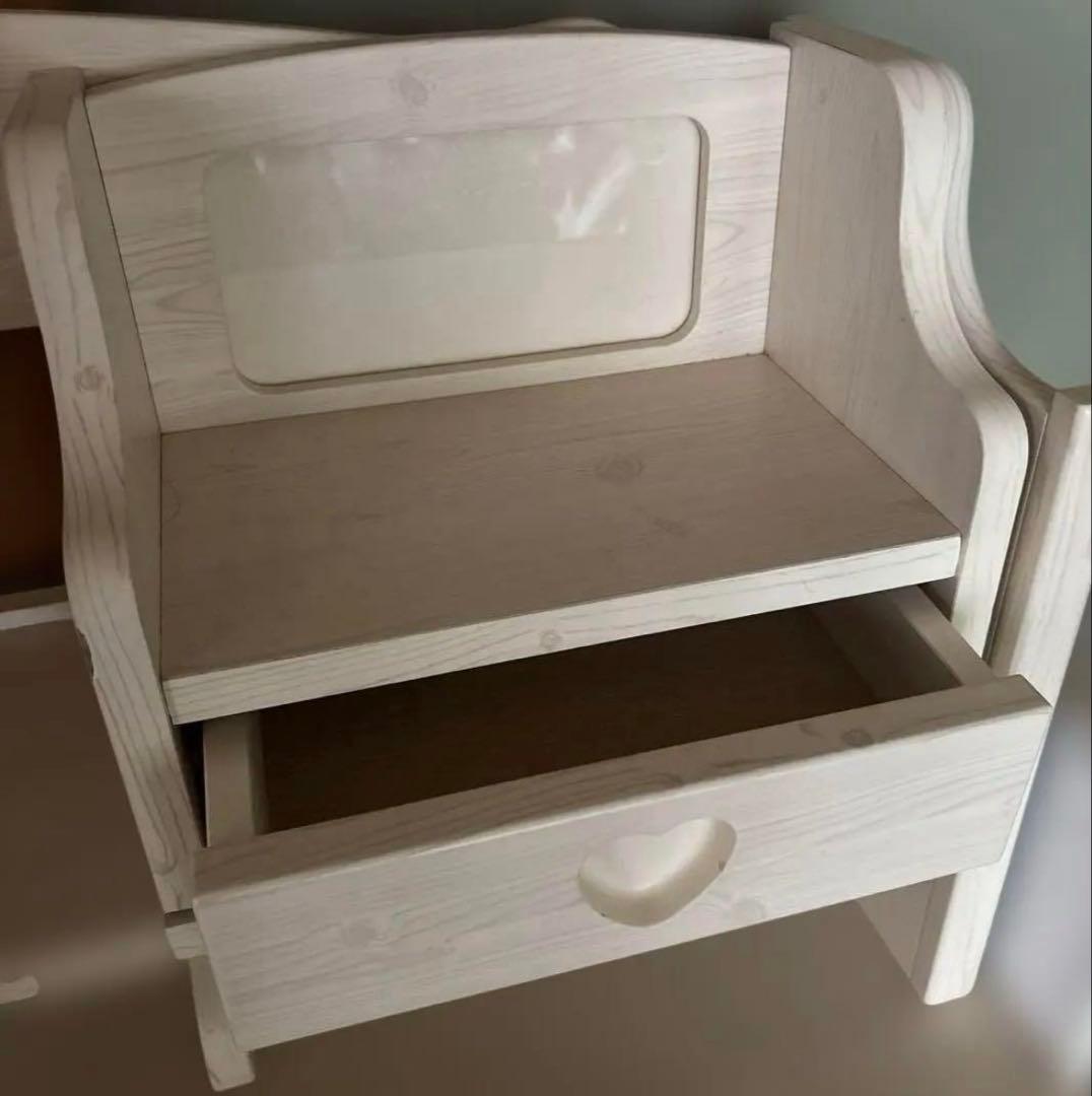 学習机 イス　女の子用　収納力抜群