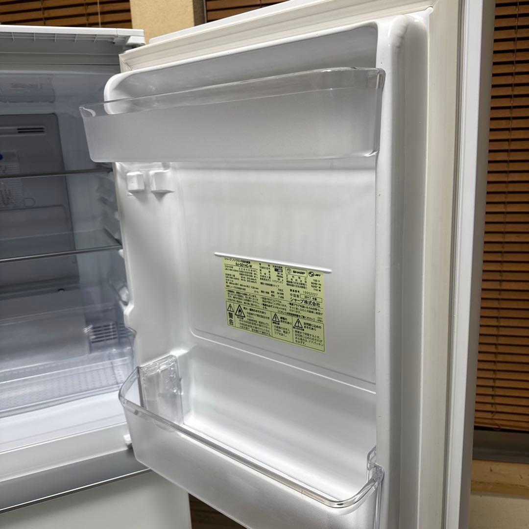 SHARP プラズマクラスター搭載冷蔵庫 137L ガラストップ つけかえドア