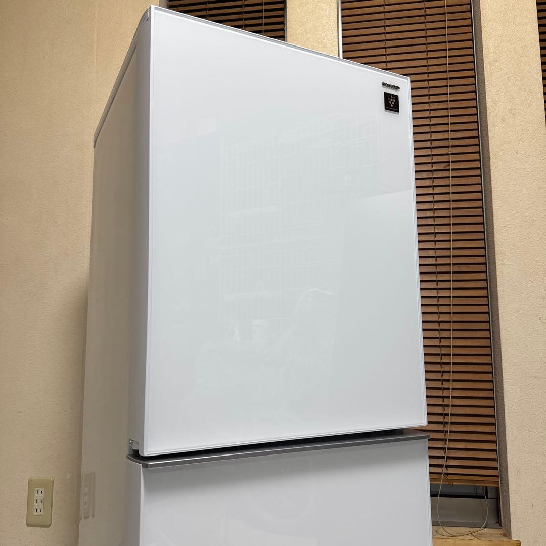 SHARP プラズマクラスター搭載冷蔵庫 137L ガラストップ つけかえドア
