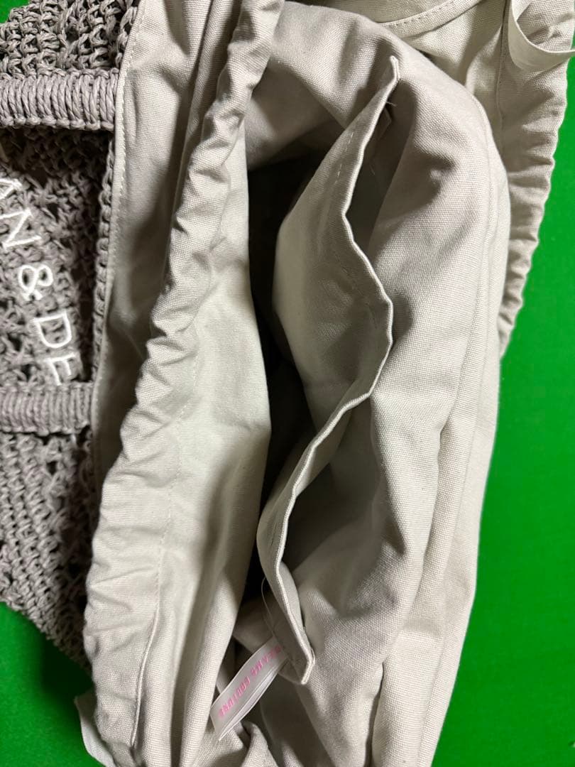 美品DEAN&DELUCA BEAMS クロッシェM保冷バッグ付きグレー