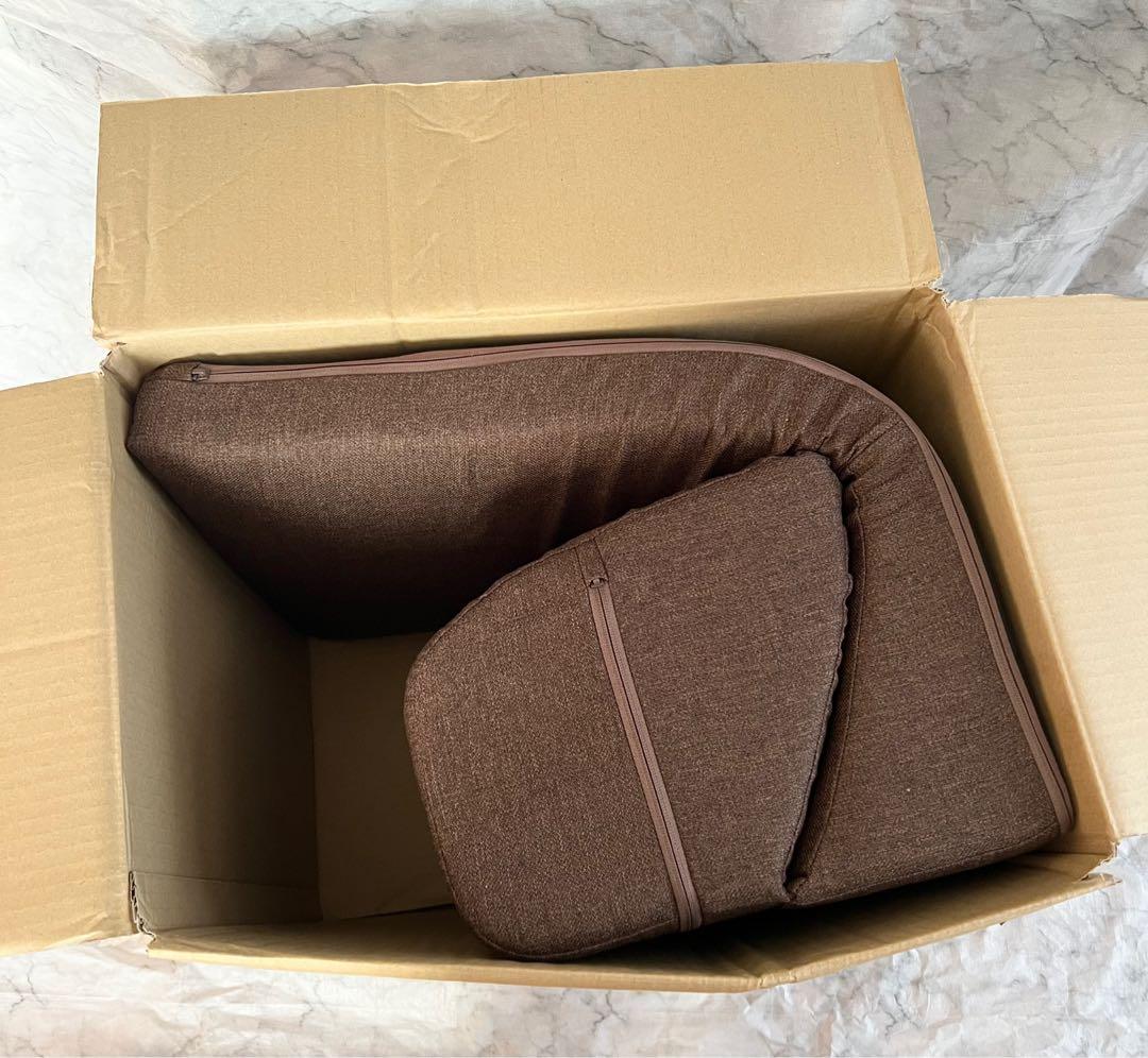 IORI ソファ　ローソファ1人掛け1人用ごろ寝テレビこたつブラウン