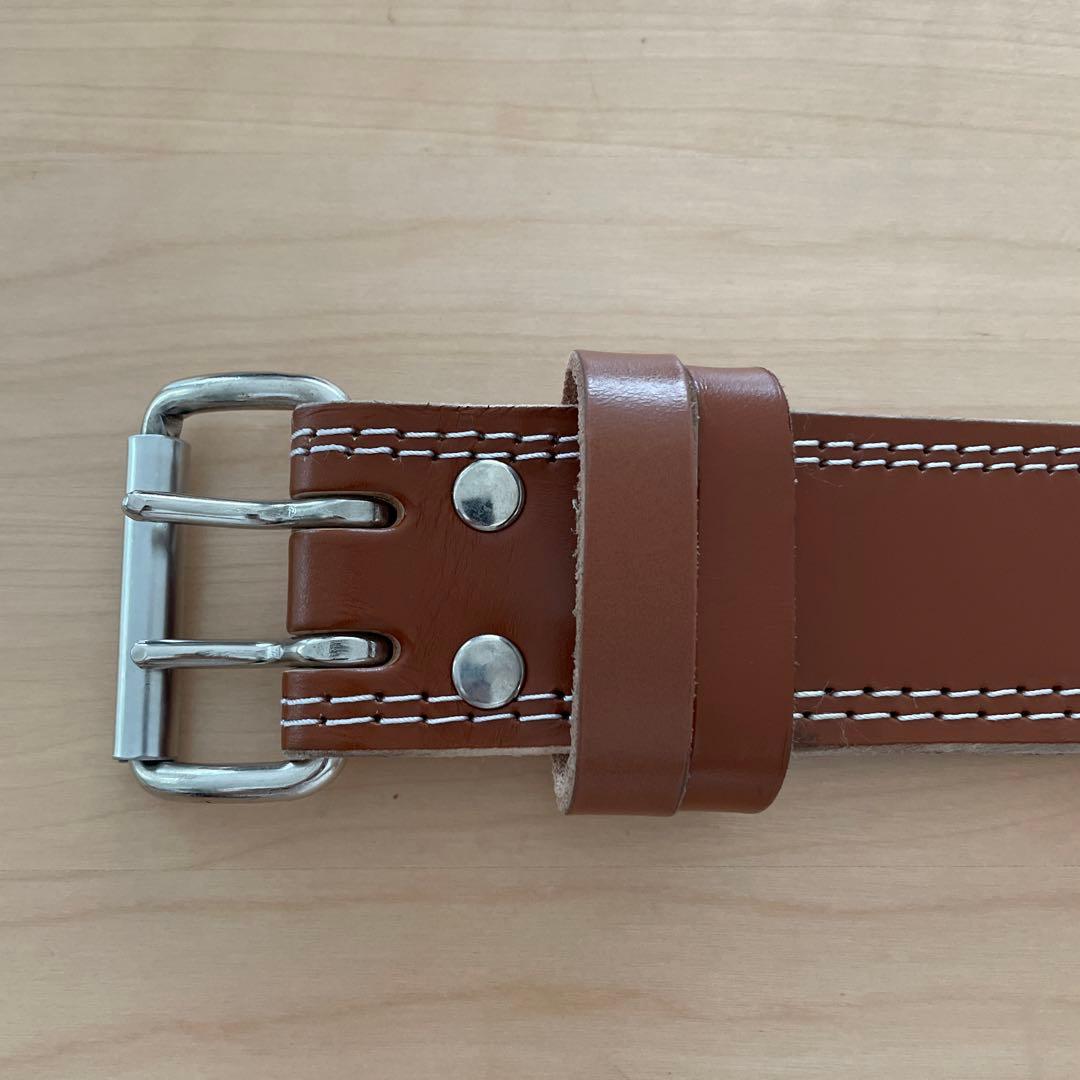 【美品】GOLD'S GYM G3324 プロレザーベルト Ｍサイズ