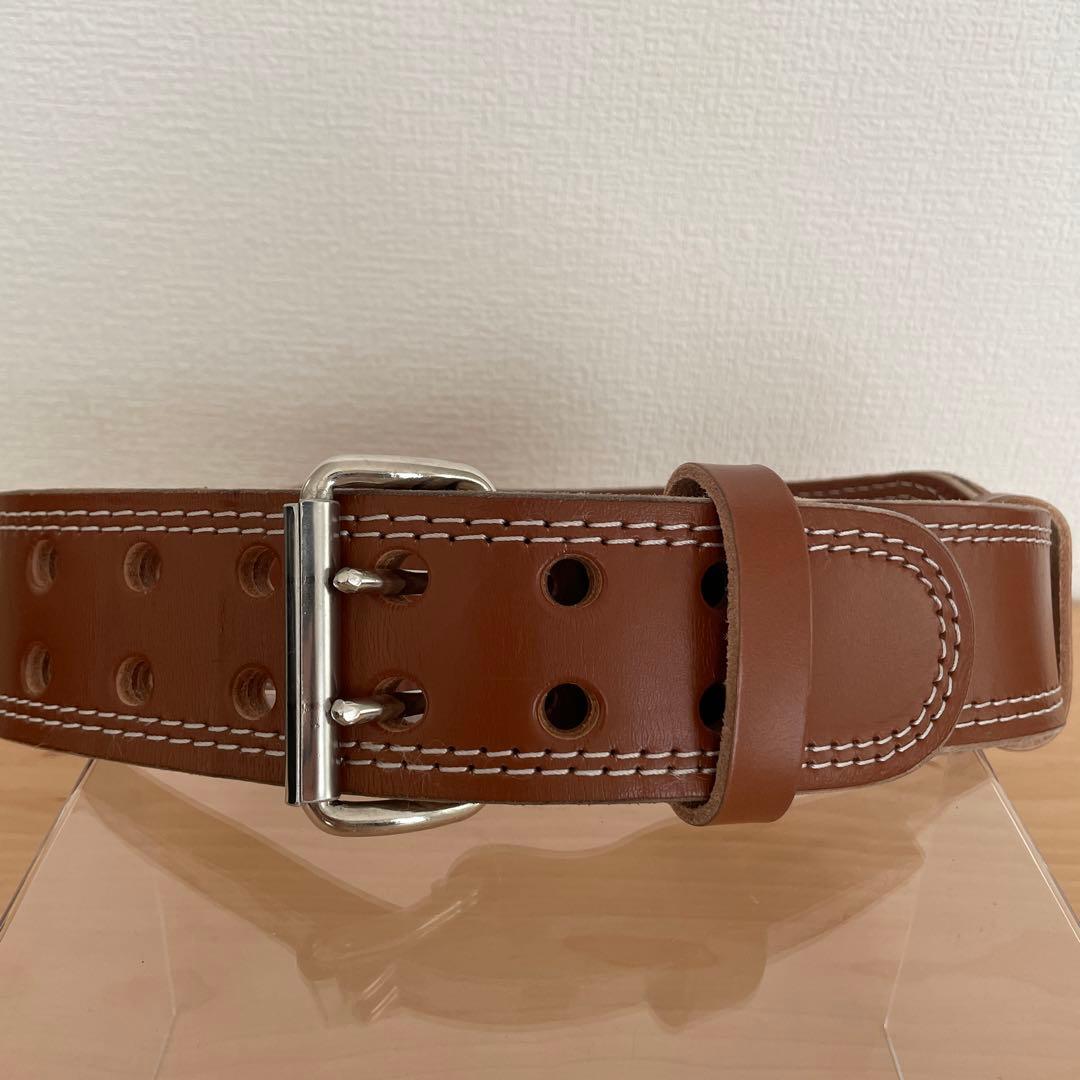 【美品】GOLD'S GYM G3324 プロレザーベルト Ｍサイズ