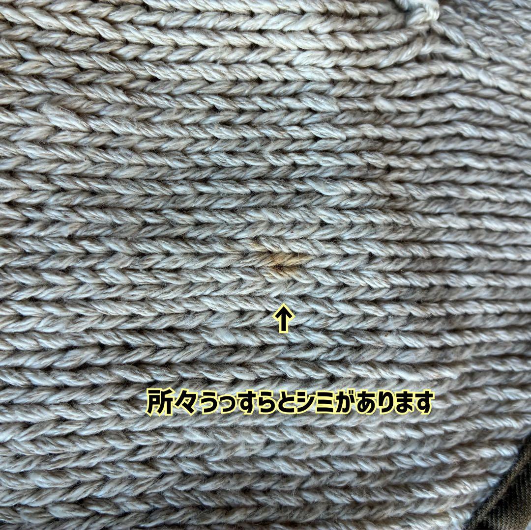 【希少】KAPITAL 綿麻ハンドニットエプロン　キナリ