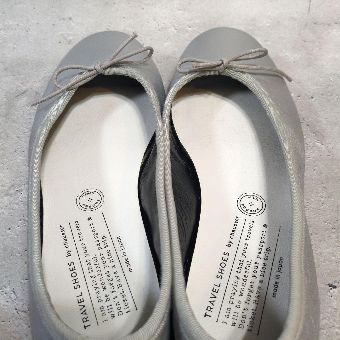 TRAVEL SHOES by chausser ショセバレエシューズ シルバー