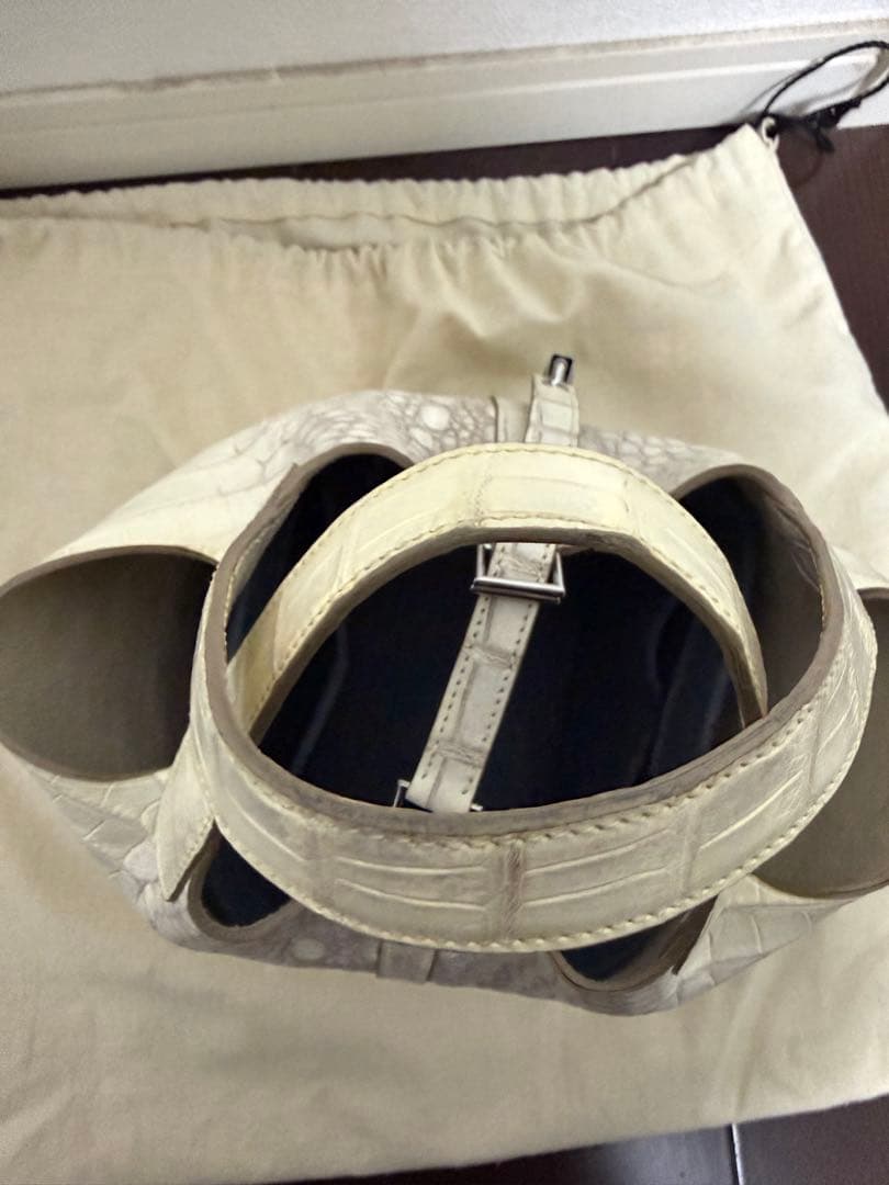 クロコダイル　ヒマラヤ本革　ハンドバッグ