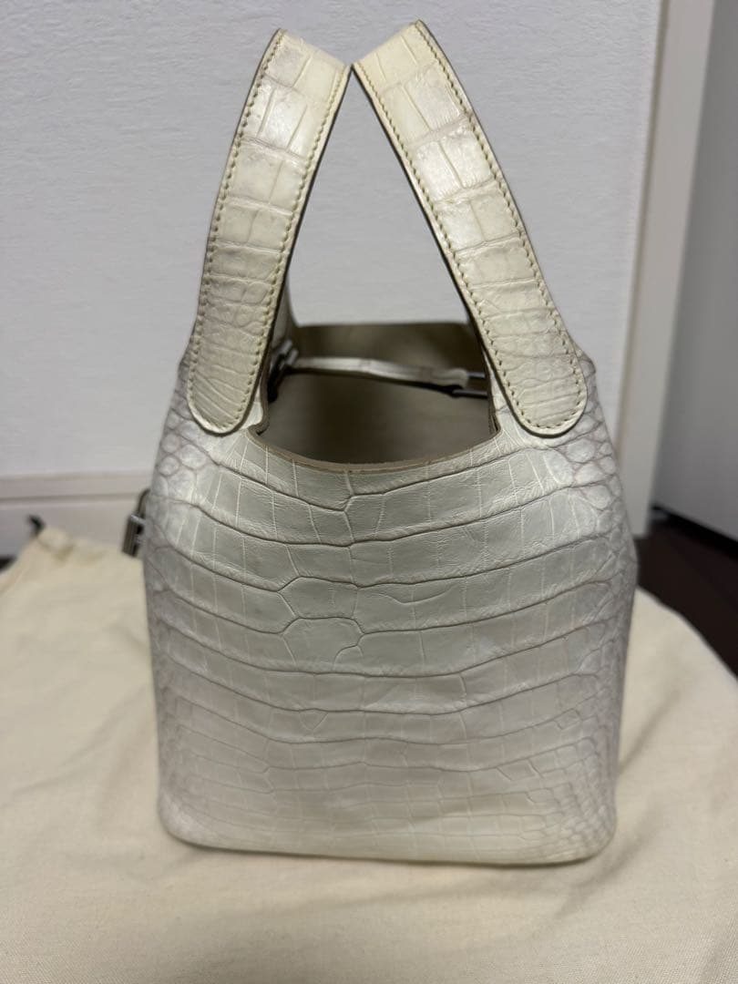 クロコダイル　ヒマラヤ本革　ハンドバッグ