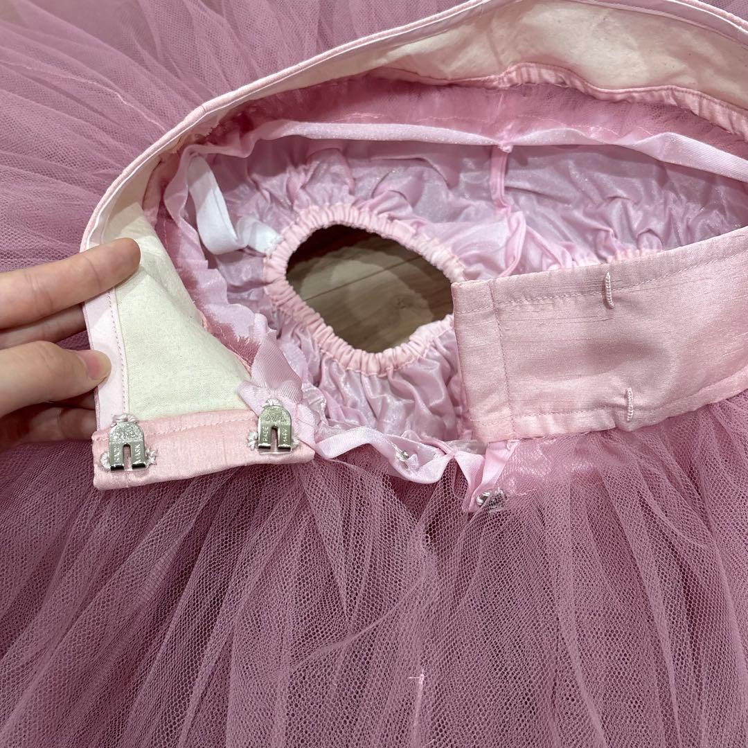 バレエ　チュチュ　ピンク　シンプル　大人フリーサイズ　ハンドメイド　職人