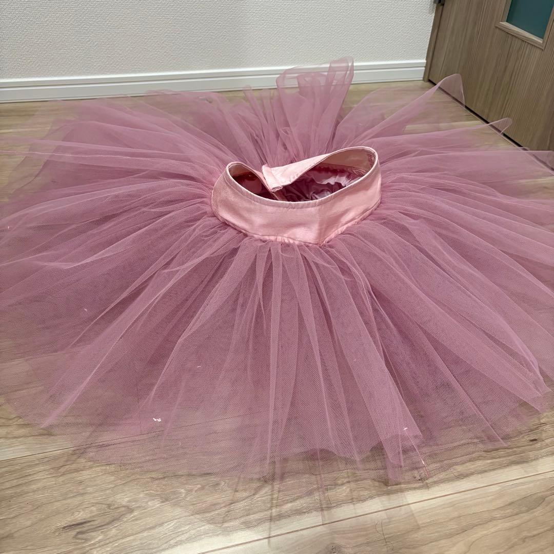 バレエ　チュチュ　ピンク　シンプル　大人フリーサイズ　ハンドメイド　職人