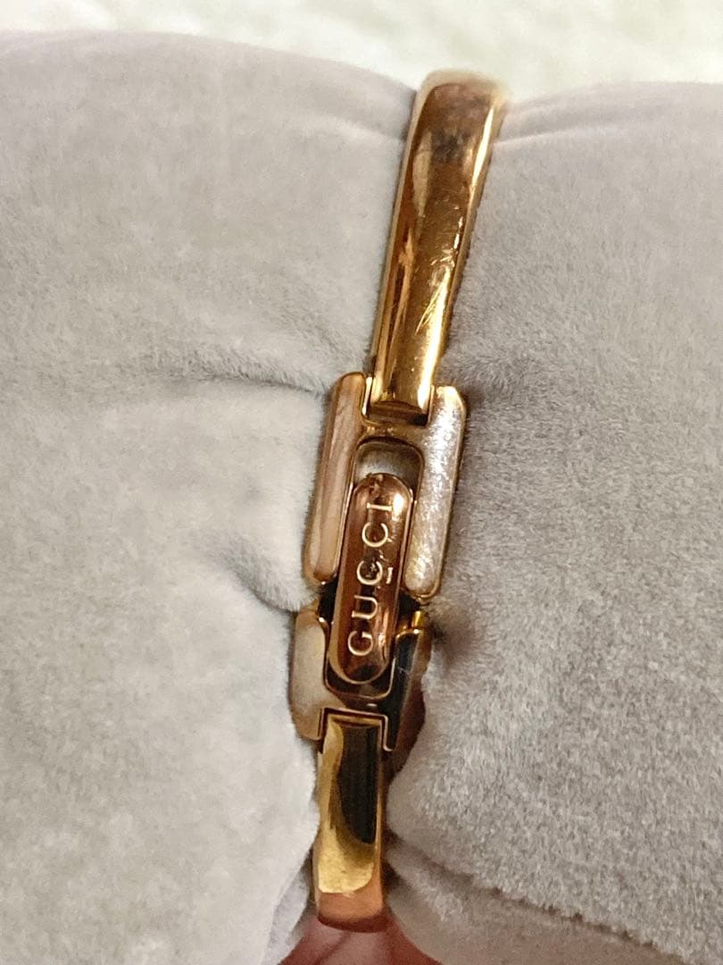 【説明書 箱付き】GUCCI 1400L ゴールド ピンクシェル GG柄