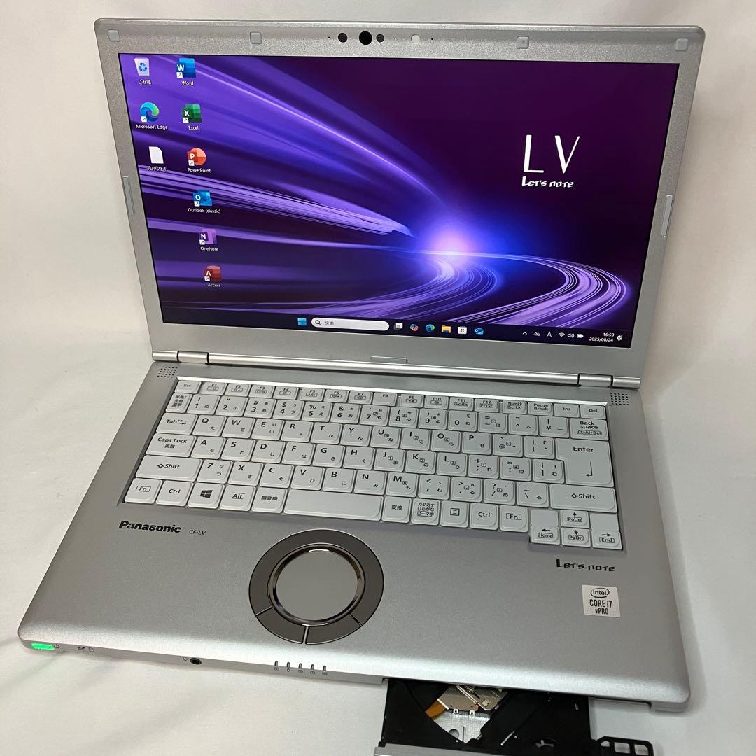 レッツノート LV9 i7 16GB 512GB 光学ドライブ バッテリー超優良