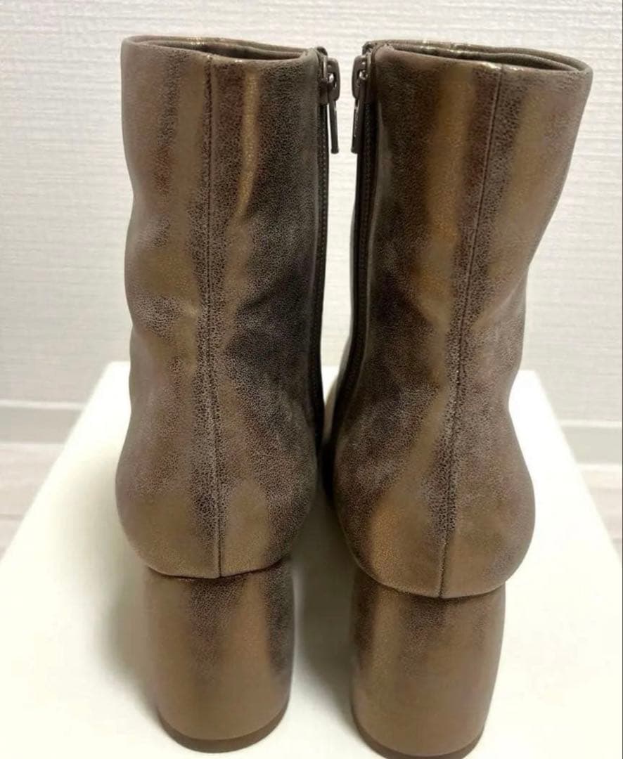 TODAYFUL 美品❤️ゴールド スクエアショートブーツ　37サイズ