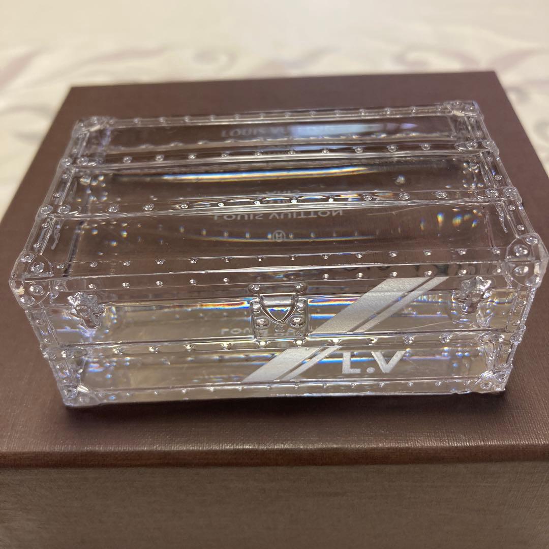 LOUIS VUITTON トランク モチーフ クリスタル ペーパーウェイト