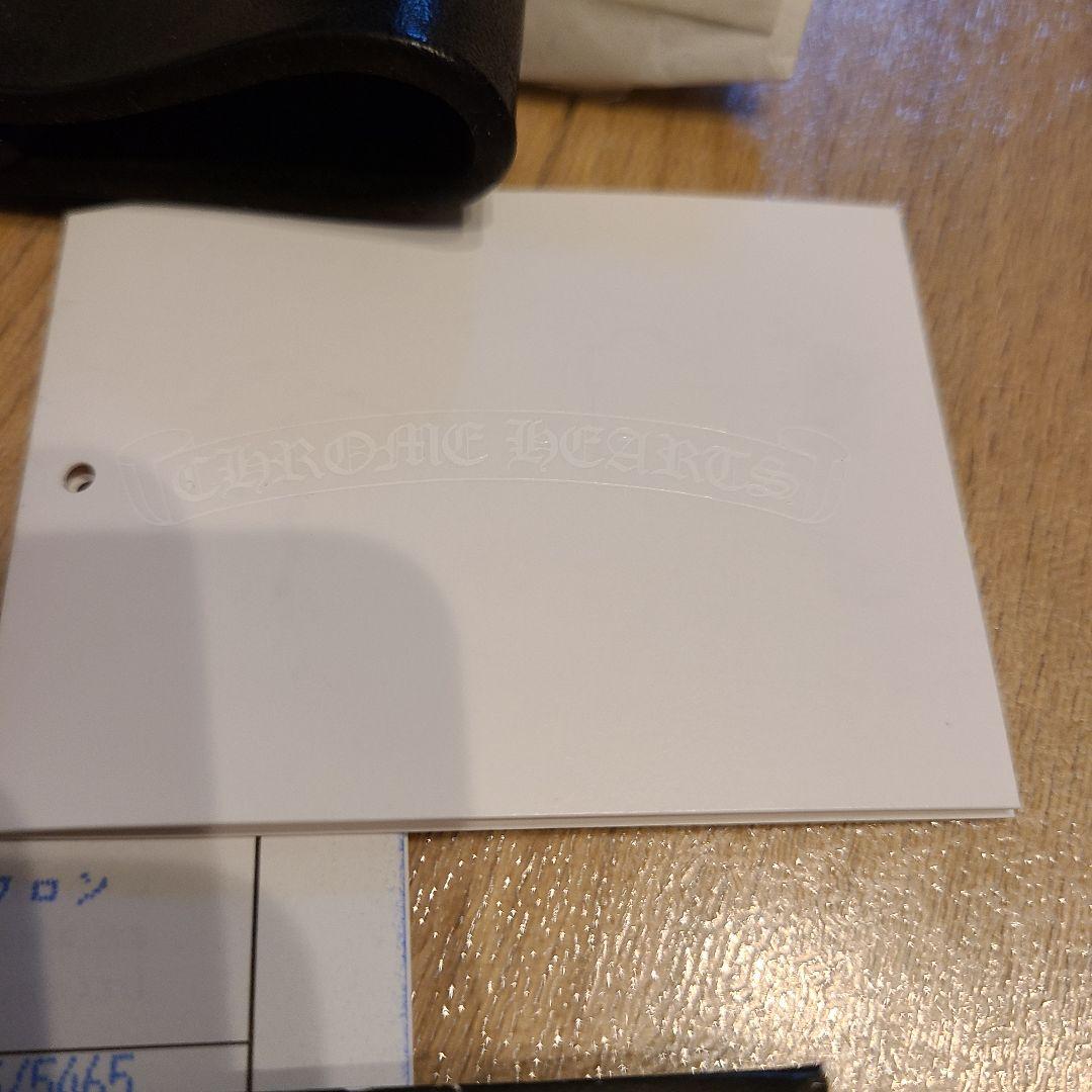 N*ア様 クロムハーツ Wベルトループ スターボタン ブラック レザー　別売リン