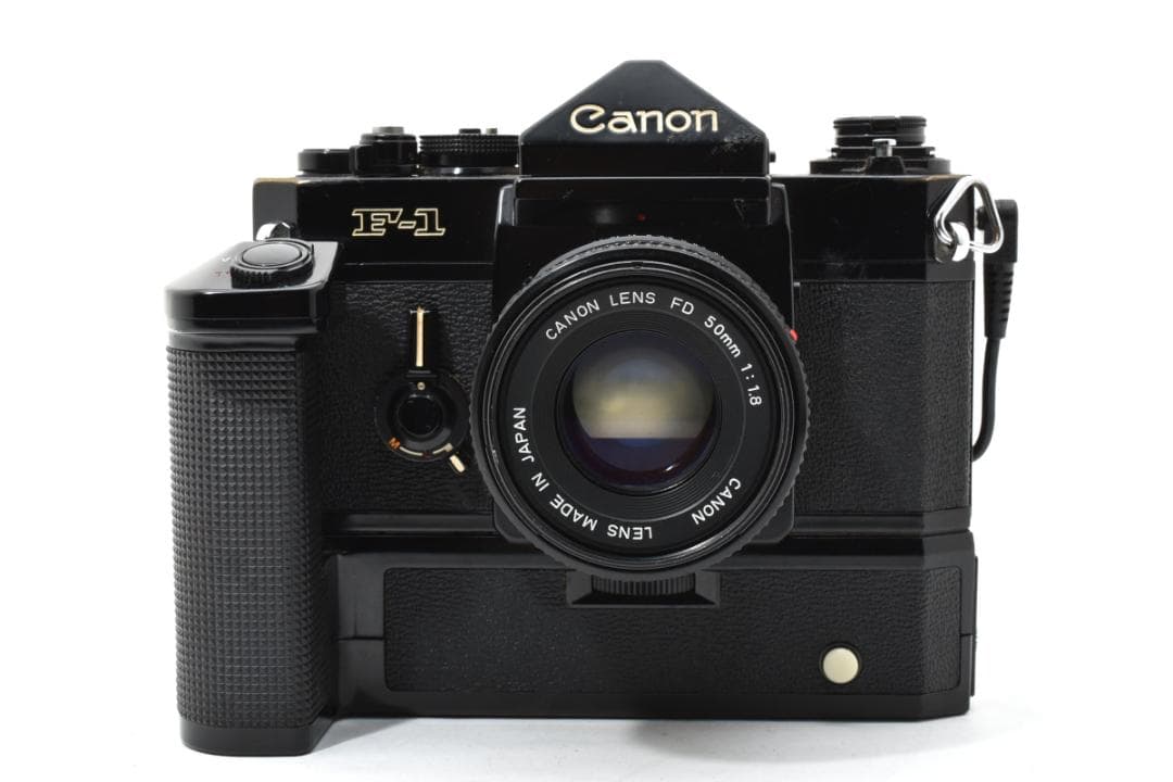 キャノン F-1前期 モータードライブ付き 50mm F1.8レンズセット