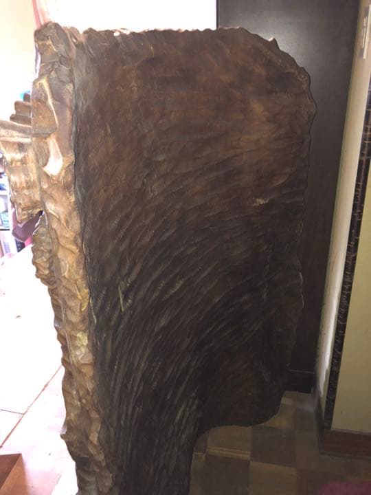 木彫鶴「松鶴」の衝立ついたて