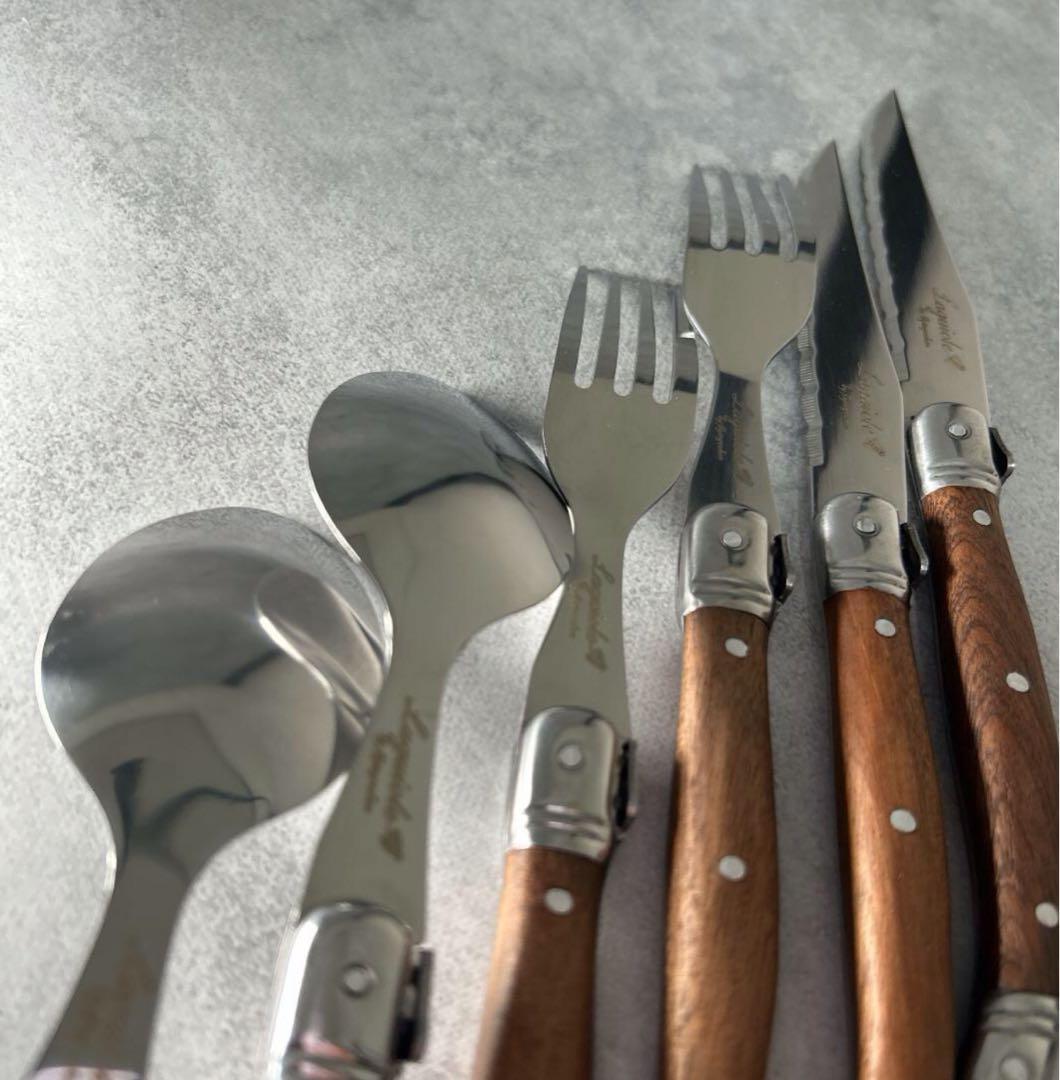 LAGUIOLE ラギオール カトラリー（ナイフ/フォーク/スプーン）6本セット