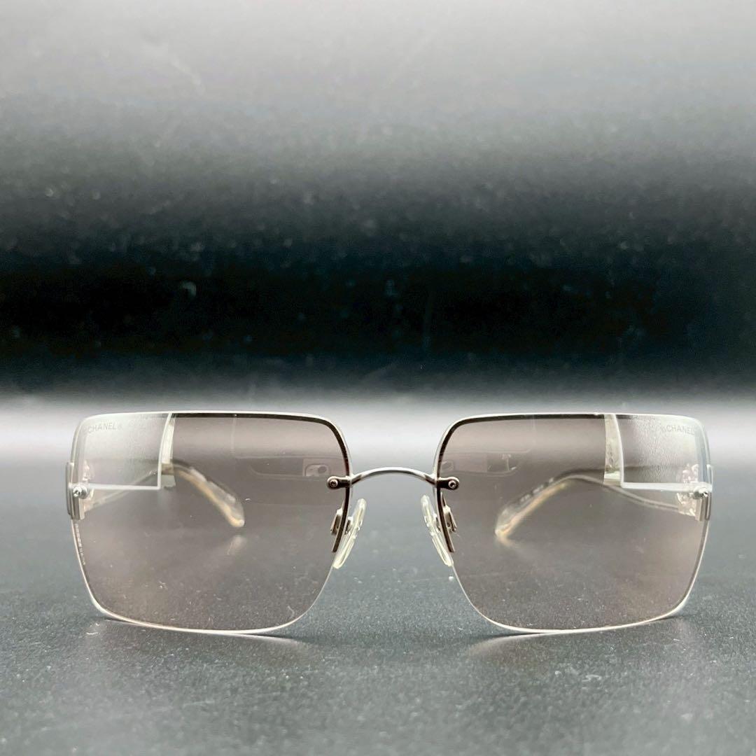 小物 CHANEL archive rim less sunglasses y2k