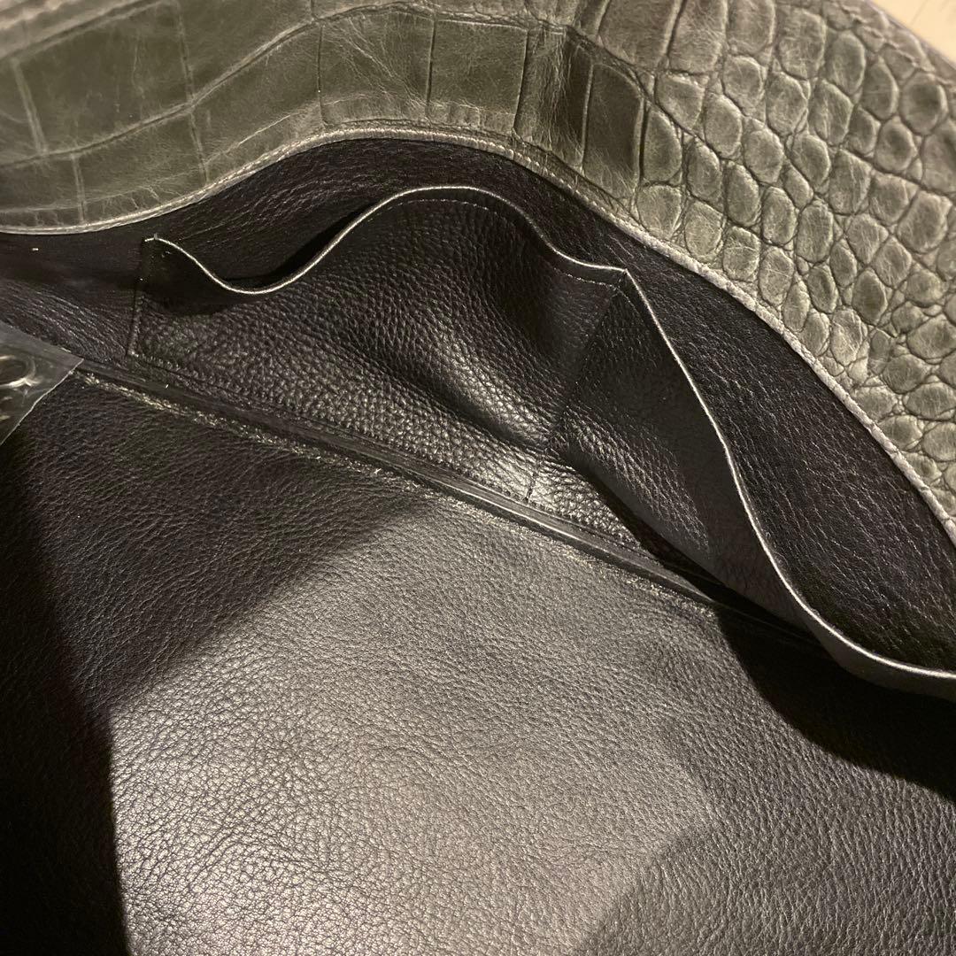 【超美品】銀座オーソドキシー　クロコ革　ショルダーバッグ
