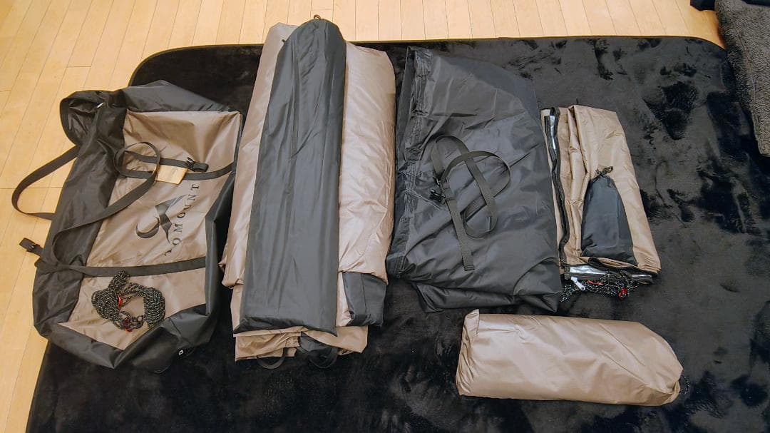 値下げ【美品】TOMOUNT トンネルテント ２ルームテント