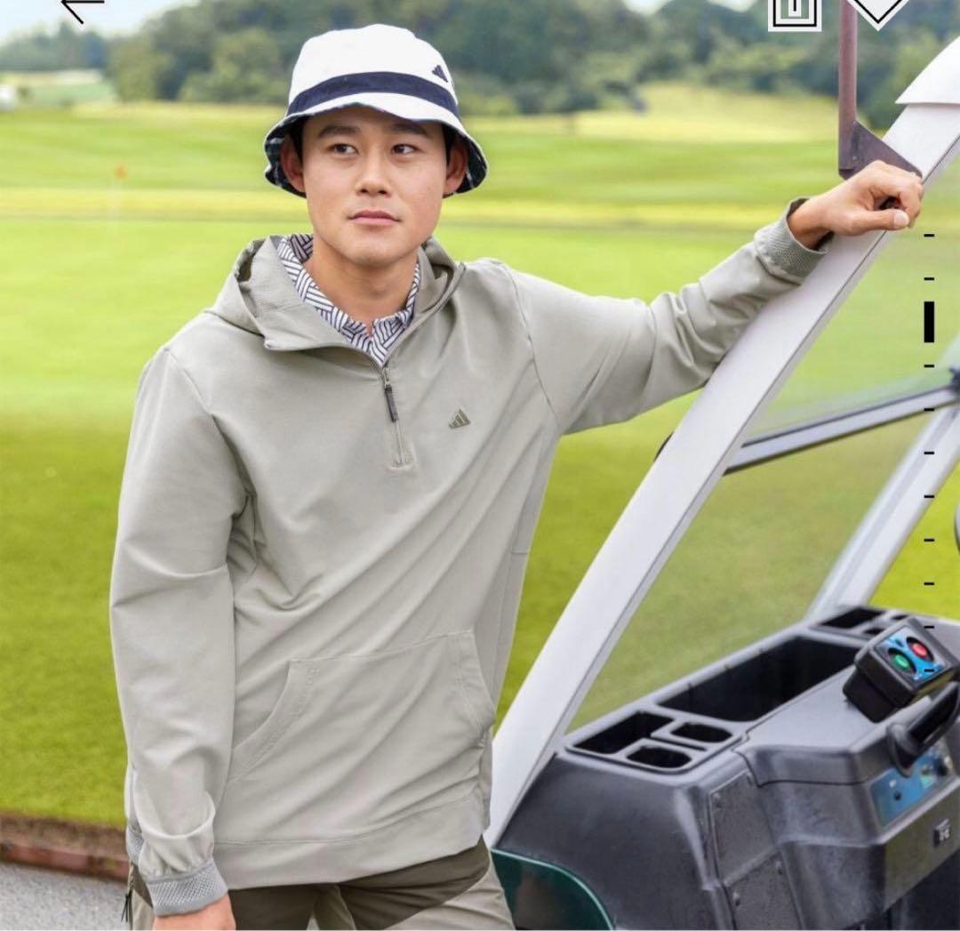 ✨週末限定価格✨新品アディダスゴルフ　撥水 長袖アノラックフーディージャケット