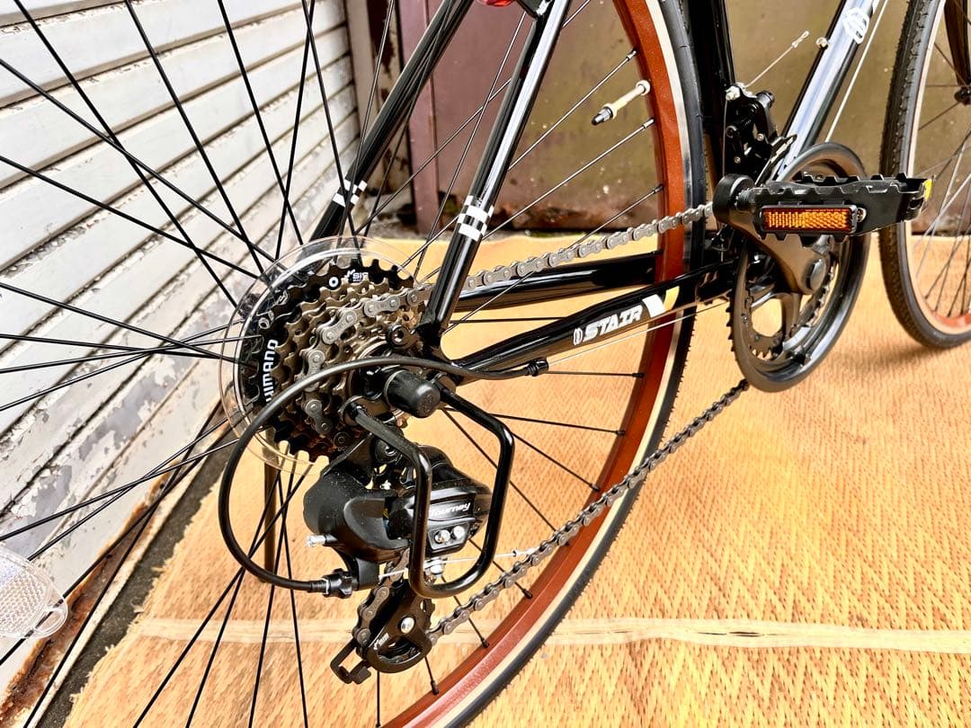 ①【静岡市引き取り限定】 シマノ製14段変速クロスバイク　zjk-zb01